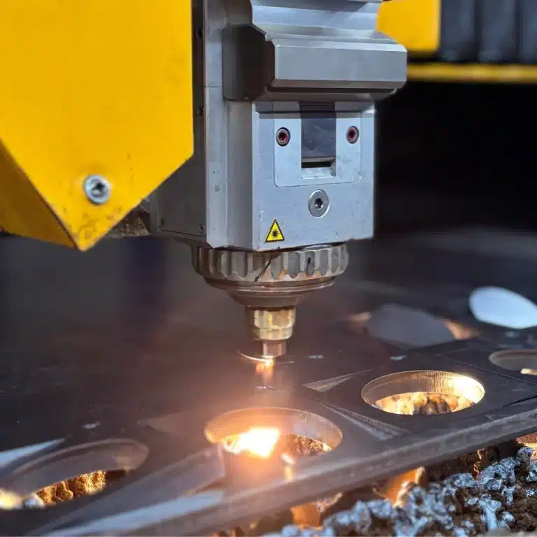 Trabajos de corte metálico en taller de metalurgia en Sabadell